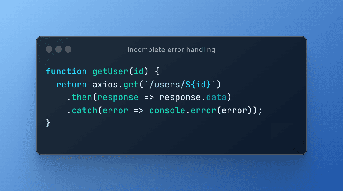 Incomplete-error-handling-example