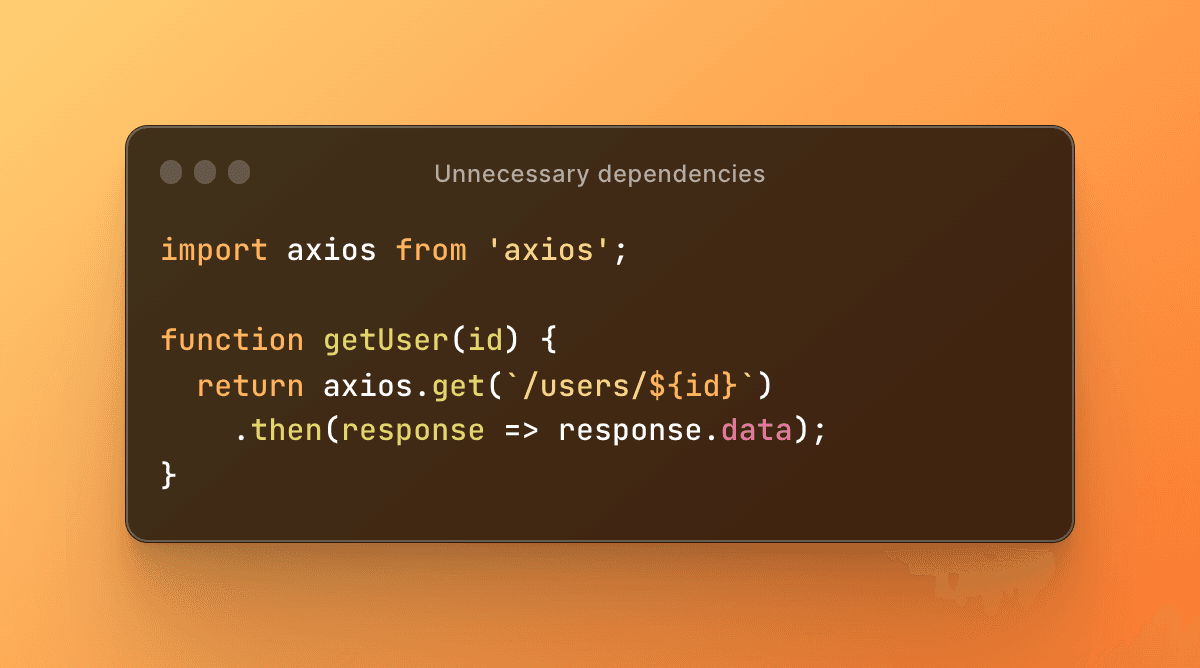 Unnecessary-dependencies-example