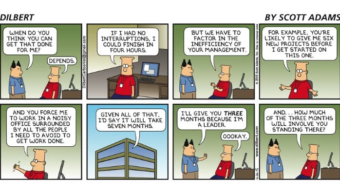 switching cost by scott adams