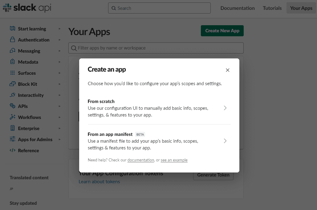 Create new app