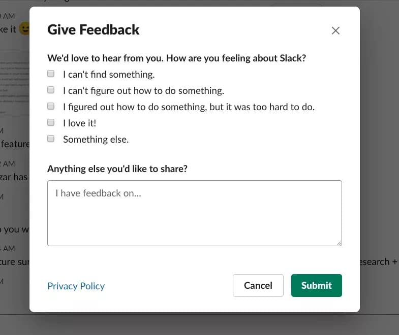 slackfeedback