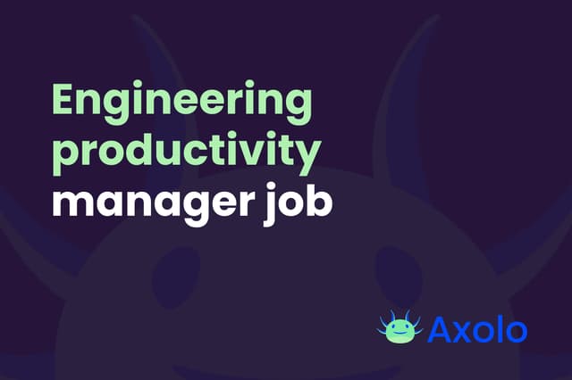 Engineering productivity manager job