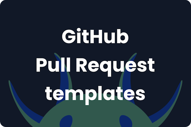 GitHub pull request template