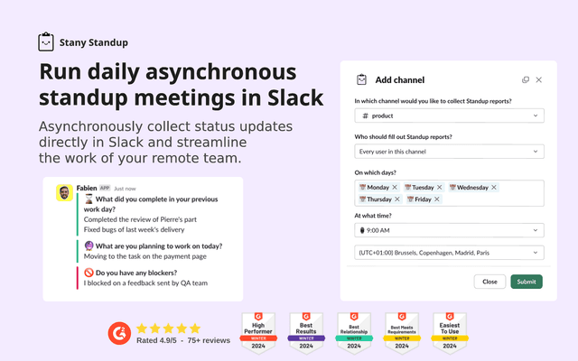 Best Slack Standup Bot for engineering teams