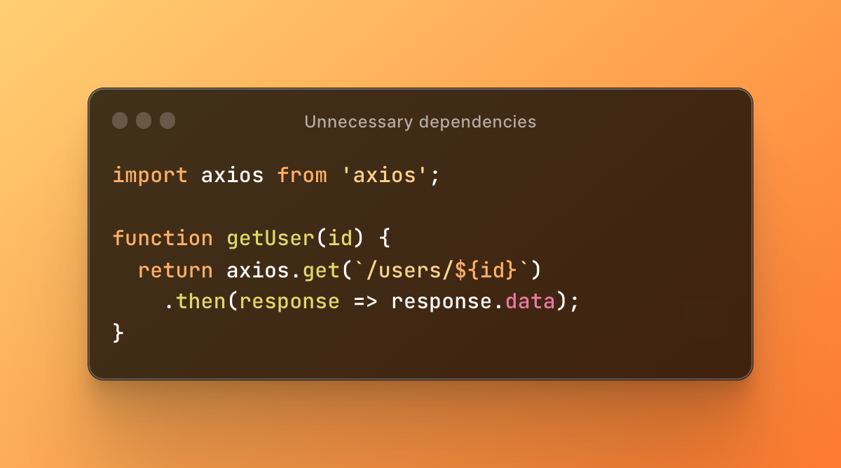 Unnecessary-dependencies-example