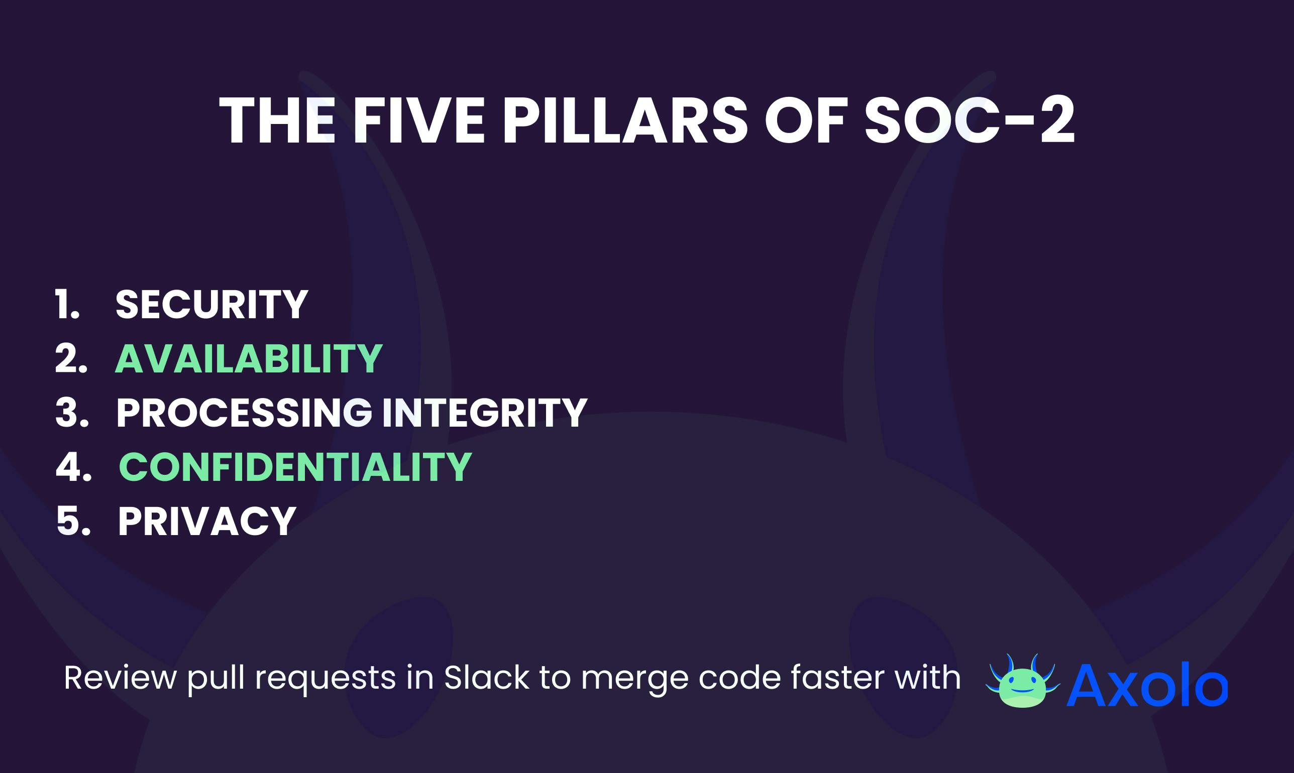 The five pillars of SOC-2