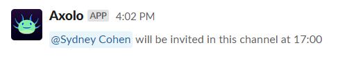 Invite later notification